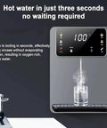 Wall Mounted Instant Hot And Cold Water Dispenser with Three Seconds Quick Heat, Intelligent Touch Screen Control, Sleek White