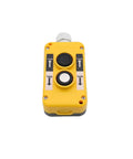 Rainproof Electric Hoist Crane Push Button Switch Up Down Driving Control Industrial Grade 2 Button Heavy Duty ABS Frame Waterproof Pushbutton For Hoists COP Rated Safe Durable Switch, yellow ABS 11.4 x 7.5 cm