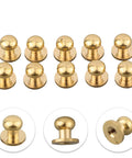 Straight Up Gold Tiny Drawer Knobs With Matching Screws, Sweet Small Round Handles For Dressers Cabinets And Jewelry Boxes, Solid Hardware Upgrade For Your Quick Home Refresh - set of gold cabinet knobs.