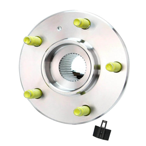 Front Wheel Hub and Bearing Assembly - Single Unit for 2000-2013 Chevrolet Impala, 2000-2007 Monte Carlo, front view with ABS sensor wire