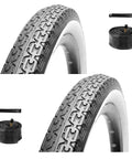 26 Inch Cruiser Bike Tire Set 2 Pack With Puncture Resistant Replacement Tires Inner Tubes And Tire Levers For Beach Cruiser