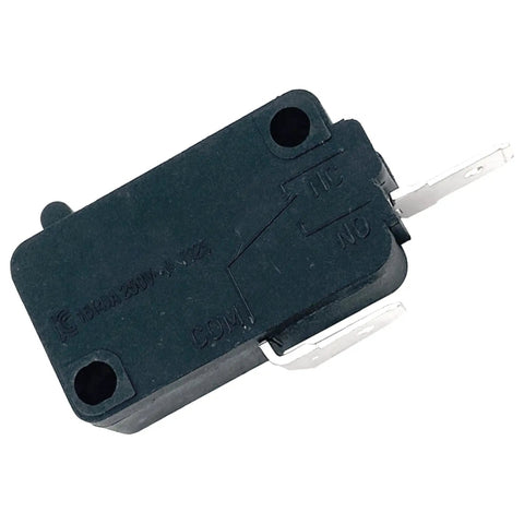 Heavy Duty 16 Amp Black Micro Switches Four Pack SPST NO Pin Plunger Solid Gear Replacement For Honeywell V7-1S37D13 showing a single micro switch.