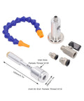 Cold Air Drying Gun With Flexible Tube And Aluminum Alloy Body, 7 Bar 520 BTU Dry Cooling Airflow System components shown