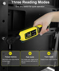 Quarter Inch Digital Torque Wrench With Color Screen and Five Units in use showing reading mode settings