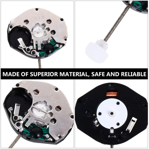 Five Pack Quartz Watch Movements Replacement 0.71 Inch Diameter DIY Wristwatch Repair Timepiece Parts Kit For Various Styles