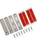 Ultra Slim Magnetic Door Catch With Dual Strong Magnets For Kitchen Cabinets And Closets Stainless Steel Cabinet Latch with screws