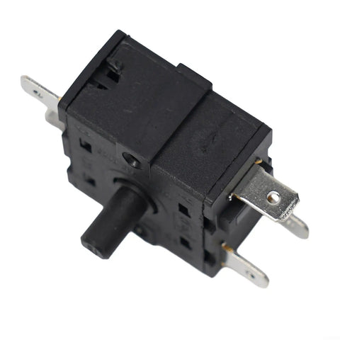 Electric Room Heater Rotary Switch 250V 16A With 3 Pin And 5 Pin Selector Control For Radiators, black durable dial with metal pins.