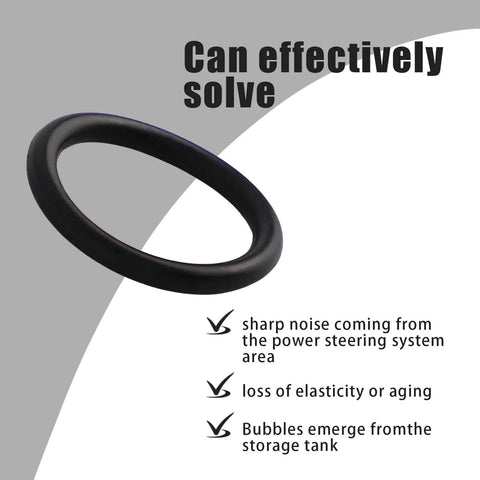 Image of a Power Steering Pump O Ring Kit Replacement Seals Pack Of 2 For Honda Ridgeline MDX RDX Dope Fit with text overlay.