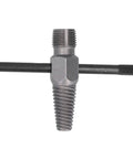 Super Tough High Carbon Steel Pipe Extractor Kit For Broken Water Pipes 3/4 Inch Threaded End With Handle To Rip Out Stripped Screws Like A Boss, close-up