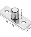 Adjustable Floor Guide For Sliding Barn Doors, Stainless Steel Bottom Roller, Black Finish, Keeps Doors Level And Quiet, Easy To Install, Durable Barn Door Hardware For Smooth, Noise Free Sliding