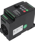 Three Phase VFD Inverter For 2.2KW Motors Built For Industrial Use 380 400V Input 380V Output Speed Controller For Heavy Duty Equipment Copper Aluminum Housing Durable Variable Frequency Drive, black unit