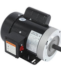Half HP Single Phase Electric Motor 1725 RPM TEFC 115 230V Copper Windings Steel Plate Compact Black Unit For Industrial
