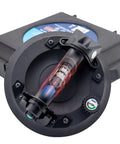 8 Inch Electric Vacuum Suction Cup Heavy Duty Lifter For Glass Wood Drywall Granite Tile Sucker With One Button Start And Automatic Pump To Move Large Panels Up To 440 Lbs No Sweat, showing the bottom view with a visible vacuum mechanism.