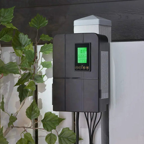 Smart Low Voltage AC Transformer With WiFi Control And App 200W 120V And 12V Outlets Indoor Outdoor ETL Certified Plug And Play Setup