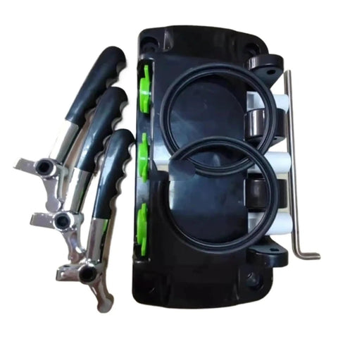 Handy Manual Discharge Valve For Ice Cream Machine With Flexible Soft Parts, Quick Fit For Various Models, Smooth Operation, Reliable Seal, And Durable Components For Consistently Creamy Scoops. black manual discharge valve with handles and seals