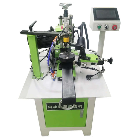 Slick CNC Circular Saw Blade Sharpener With Smart Touchscreen To Handle Flat Alternate And Three Left One Teeth While Keeping Your Edges Sharp As A Tack All Day Long, showing industrial precision tool with digital control.