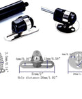 12 Inch Gas Strut 30N Lift Support For Cabinet Doors components and dimensions with screws and brackets