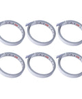 Six Pack Adhesive Flexible Tape Measures Set, 1m And 2m Lengths, Self Sticking Ruler Tools for DIY Repairs and Crafting, six rolled tapes