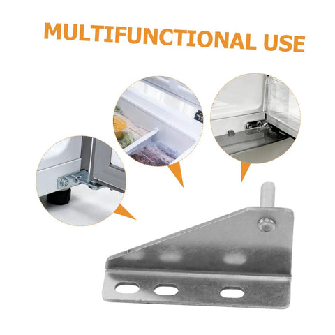 Top Shelf Stainless Steel Freezer Door Pivot Hinges 2 Pieces Set For Chest Freezer Silent Triangle Replacement Fridge Parts, metal triangle hinge.