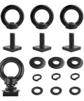 4 Piece Car Tie Down Anchors For T Slot Roof Rack M8 Stainless Steel Bolts With Retaining Rings Heavy Duty Tie Down Rings set