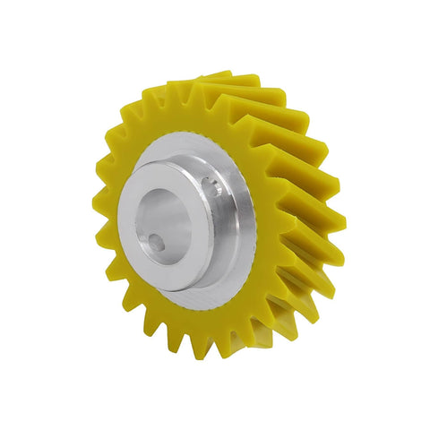 Upgraded W10112253 Mixer Worm Gear Replacement For Whirlpool KitchenAid And Kenmore One Pack Durable Gear Kit, yellow gear