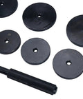 Pro Grade Bushing Removal Tool Set With 21 Piece Bearing And Seal Driver Kit Interchangeable Discs From 70mm To 150mm close-up view