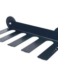 Heavy Duty Magnetic Power Tool Rack And Organizer For Garage Or Workshop with four-slot holder, angled view