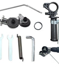 Electric Metal Cutter Nibbler With Flexible Design For Portable Power Tool Compatibility showing various attachments and a drill.