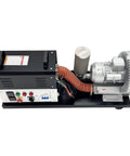 Heavy Duty Workshop Grade Hot Air Blower Packs A Badass NiCr Core That Pushes Snappy 350C Blast For Fast Fixes And Hella Smooth Shop Builds At 220V, showing controls and power unit.