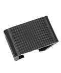 Adjustable Outdoor Furniture Clips 10Pcs Rattan Clips Garden Sectional Sofa Fastener Clamp For Outdoor Patio Couch Chair Connection 5.25cm Slot Easy Install No Wobble black ABS plastic clamp with ribbed texture for secure connection.