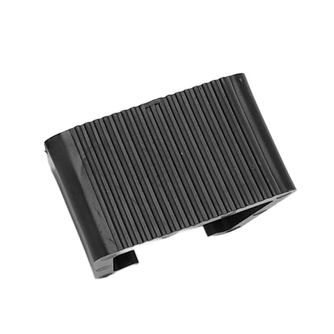 Outdoor Furniture Clips Set ABS Sofa Fastener Clamps For Garden Sectional Couches And Chairs Easy Tool Free Install Prevents Movement Durable Weather Resistant Connection For Stable All Day Use, close-up view of black ABS clip showing ribbed design