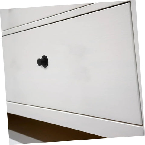 Hidden Pop Up Drawer Pull Handle For Cabinets And Doors Finger Pull Cabinet Handle, black zinc alloy on white drawer