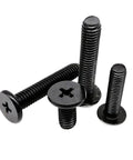 M2 To M5 Black Plated 304 Stainless Steel Cross Ultra Thin Flat Wafer Head Screws And Bolts Kit Set A With 285 Pieces
