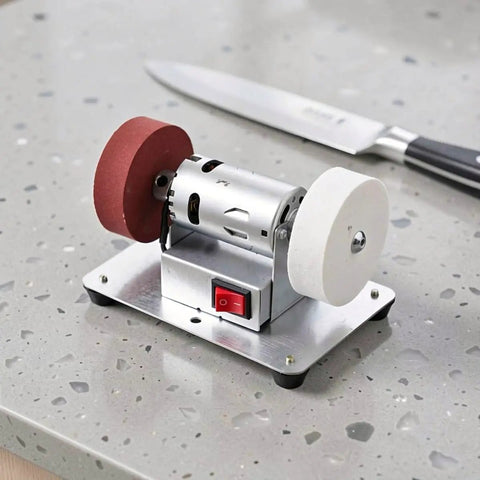 Tough Desktop Belt Sander And Badass Knife Sharpener Featuring Adjustable Grinding Angles Easy Plug-In Design Compact Motorized Finishing Machine