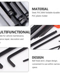 Top-Notch 9-Piece Ball-End Hex Key Wrench Set With Extended Medium-Length Handles And Black Oxide Finish For Rock Hard Mechanical And Home Maintenance Jobs, steel PVC holder