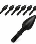 Top Notch 100 Percent USA Made Archery Field Points Six Pack 125 Grain Screw In Eight To Thirty Two Thread For Recurve Compound Bow