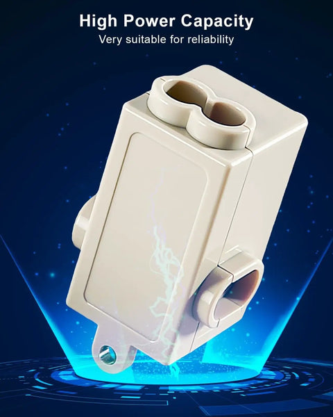 Hella Tough One To Two Out T Tap Wire Splice Connectors 6 Awg To 13 Awg 80 Amp 1000 Volt showing a beige connection block with high power capacity.