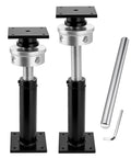 Built Tough House Floor Jack With Zero Hassle Leveling For Basements And Crawl Space Rock Solid 11 Ton Steel Screw Post components showing adjustable height