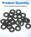 Dope Precision 25 Pack M8 Flat Washers Crafted From Top Shelf 304 Stainless Steel featuring 8mm fit and 20mm face.
