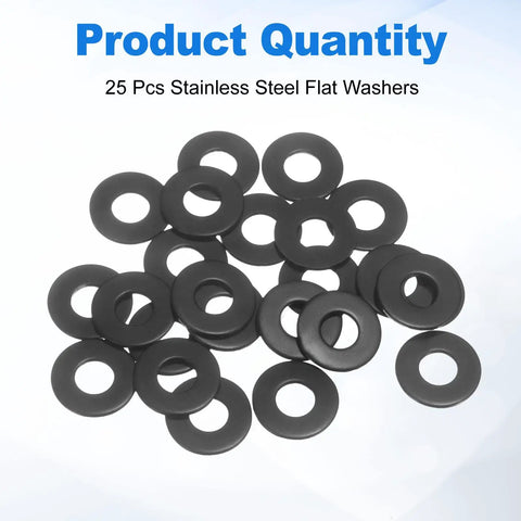 Dope Precision 25 Pack M8 Flat Washers Crafted From Top Shelf 304 Stainless Steel featuring 8mm fit and 20mm face.