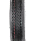 Close-up front view of 2 Pack Trailer Tires On Rims 4.80-12 480-12 4.80 X 12 White Spoke Wheel 4 Lug On 12 Inch Rim 780 Lb Load Capacity.