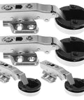 Frameless Glass Door Hinges 4 Pack With Soft Close Damping For Kitchen Cabinets And Display Cabinets Quiet Close Hardware For Glass Door Inserts Solid Mount Hinge Easy Install Durable Glass Door Hardware Hemobllo