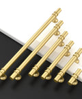 10 Pack 3 Inch 76mm Brushed Gold Cabinet Handles Set For Kitchen Cabinets Cupboards And Drawers Durable Metal Hardware Classic Round Pulls