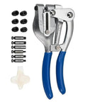 Power Hole Punch Tool For Sheet Metal And Plastic Heavy Duty Hand Held Punch Set with 7 dies and adjustable edge guide