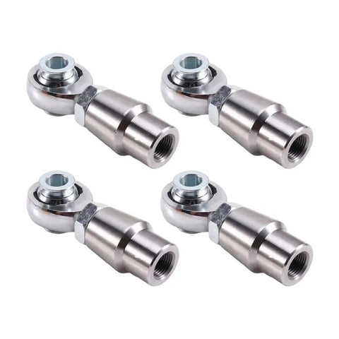 Rock Solid Four Piece 5/8 Inch 18 Thread Heim Joint Rod End Kit With Spacers for customizable steering parts.