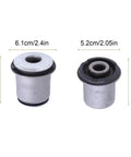 Beefed Up Front Upper And Lower Control Arm Bushings Kit For Toyota Tacoma 1995 2004 And 4Runner 1995 2002 Quiet Ride Less Vibration Smoother Handling Easy Bolt On Install Durable Elastomer Bushings, 6.1cm and 5.2cm bushings
