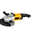 Professional Grade 230Mm Pneumatic Angle Grinder Air Powered Cut Off Tool 6500Rpm with black disc and yellow handle.