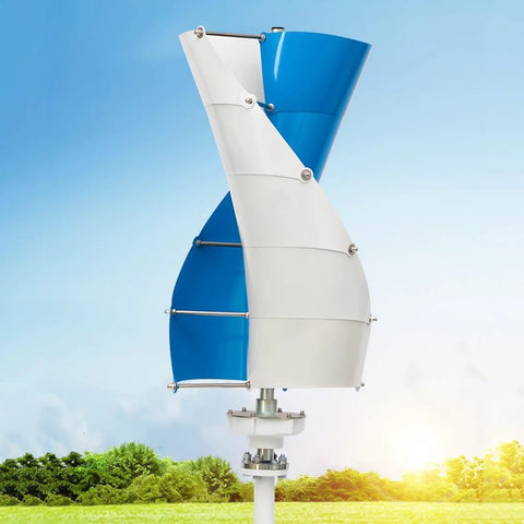 3000W Wind Turbine Generator Kit For Off Grid Power 12V 24V 48V 96V 120V Three Phase Maglev Breeze Start Vertical Axis Windmill