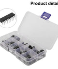 85 Piece DIP IC Starter Kit For DIY Electronics With NE555 Timers LM324 Op Amp LM393 UA741 ULN2803 LM358 LM386 NE5532 ULN2003 PC817