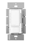LED Plus Dimmer With Vacancy Sensor For Single Pole And Multi Location Install Auto Off When Room Is Empty Go To LED Dimming Performance White Finish Great For LED Bulbs VP153M WH front view